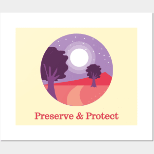 Nature Lovers Design, Preserve & Protect T-Shirt Vintage National Park Posters and Art